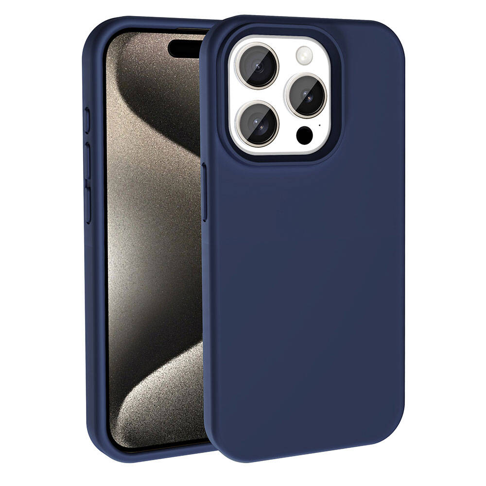 iPhone 15 Pro Max Kılıf M-safe Şarj Özellikli Sıvı Teknolojili Silinebilir Sert Zore Kivi Kılıf
