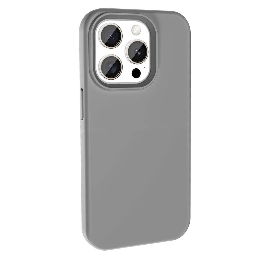 iPhone 15 Pro Max Kılıf M-safe Şarj Özellikli Sıvı Teknolojili Silinebilir Sert Zore Kivi Kılıf