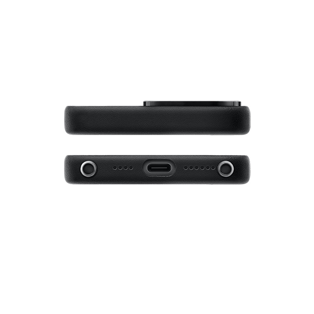 iPhone 15 Pro Max Kılıf M-safe Şarj Özellikli Standlı Suni Deri Tasarımlı Pynana Dancing Circle Serisi Kılıf