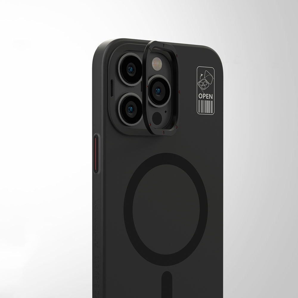 iPhone 15 Pro Max Kılıf M-safe Şarj Özellikli Standlı YoungKit Hermit Bracket Serisi Kılıf