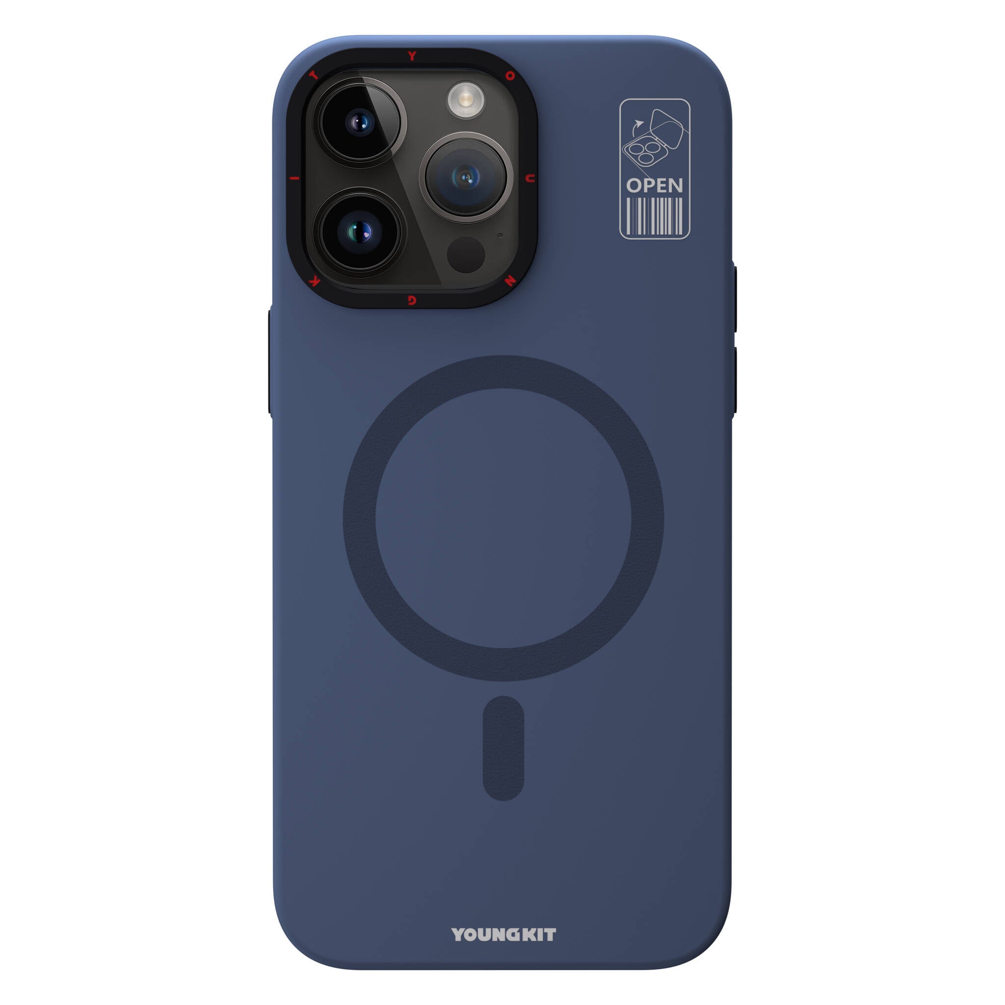 iPhone 15 Pro Max Kılıf M-safe Şarj Özellikli Standlı YoungKit Hermit Bracket Serisi Kılıf
