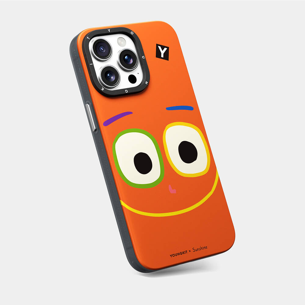 iPhone 15 Pro Max Kılıf M-safe Şarj Özellikli Sunshine Tasarımlı Youngkit Daily Happy Serisi Kılıf