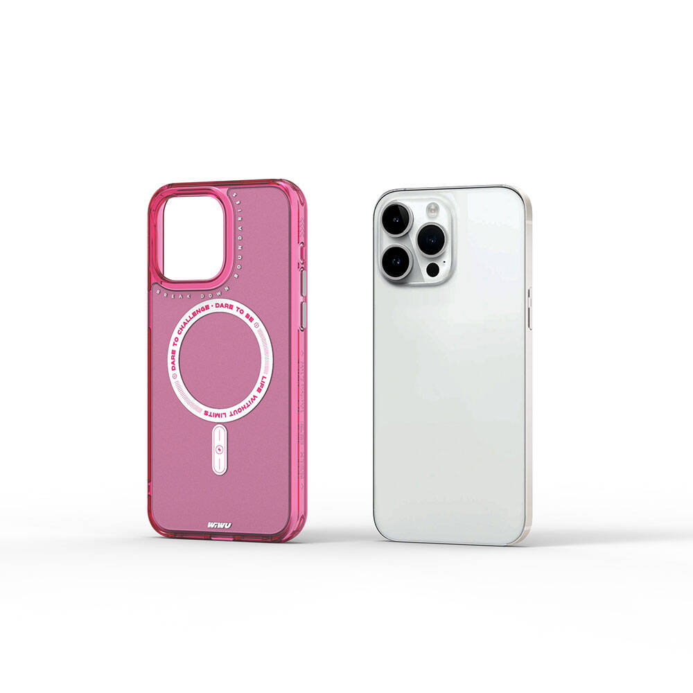 iPhone 15 Pro Max Kılıf M-safe Şarj Özellikli Wiwu Basic Color J Serisi Kılıf