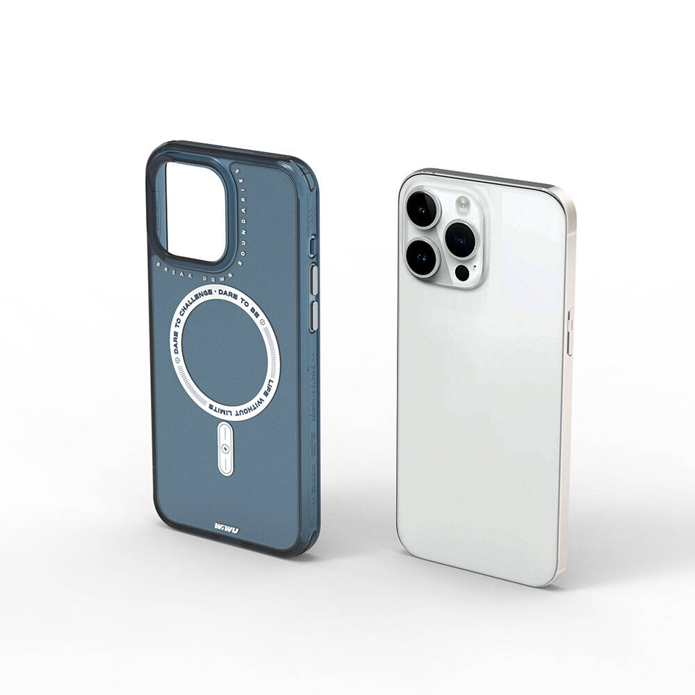 iPhone 15 Pro Max Kılıf M-safe Şarj Özellikli Wiwu Basic Color J Serisi Kılıf