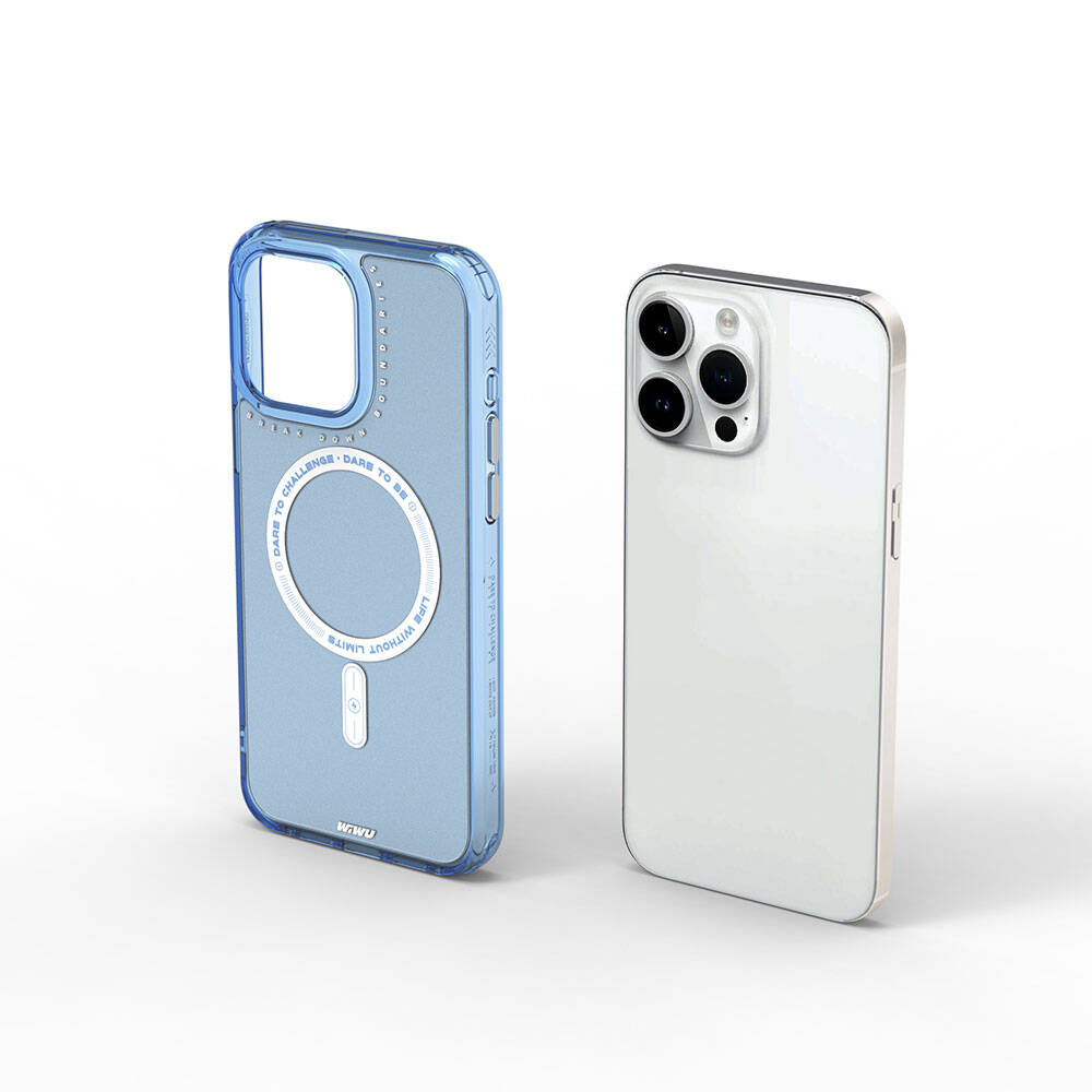 iPhone 15 Pro Max Kılıf M-safe Şarj Özellikli Wiwu Basic Color J Serisi Kılıf