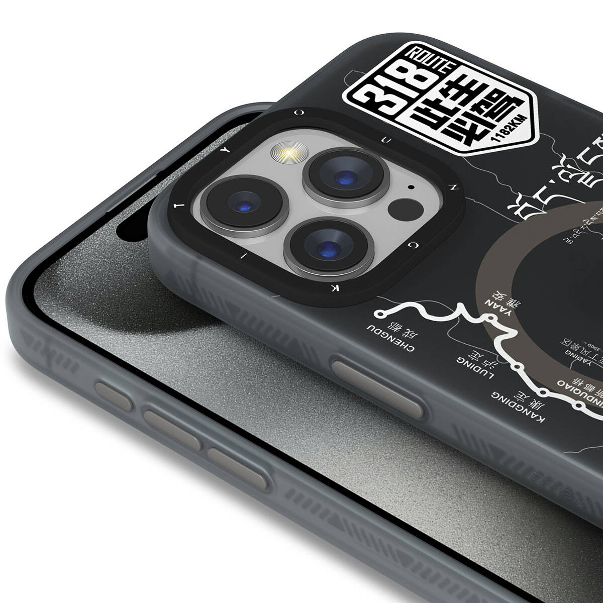 iPhone 15 Pro Max Kılıf M-safe Şarj Özellikli Youngkit 318 Road Serisi Kılıf