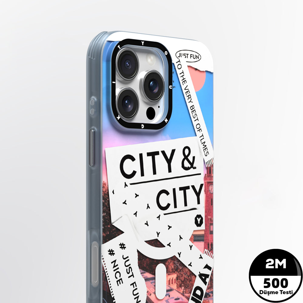 iPhone 15 Pro Max Kılıf M-safe Şarj Özellikli Youngkit A-City Serisi Kılıf