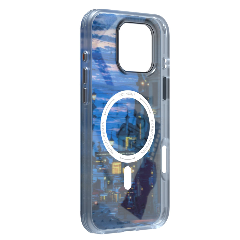 iPhone 15 Pro Max Kılıf M-safe Şarj Özellikli Youngkit A-City Serisi Kılıf