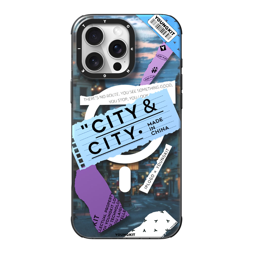 iPhone 15 Pro Max Kılıf M-safe Şarj Özellikli Youngkit A-City Serisi Kılıf