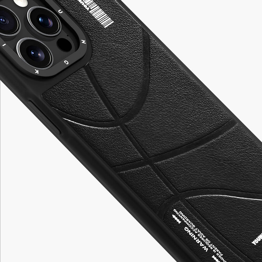 iPhone 15 Pro Max Kılıf M-safe Şarj Özellikli Youngkit Backboard Serisi Leather Kılıf