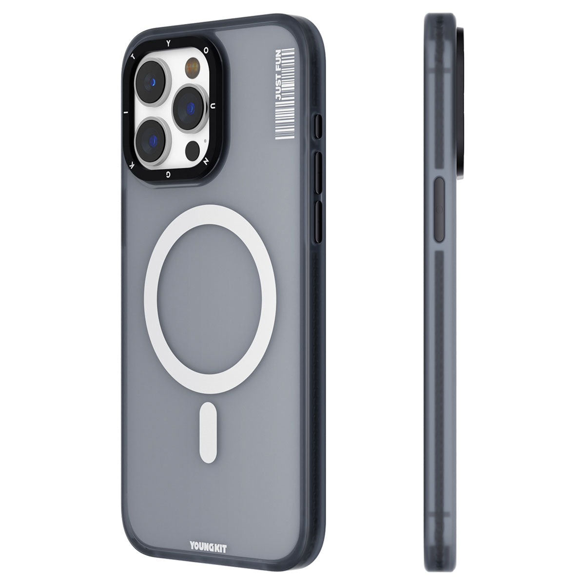 iPhone 15 Pro Max Kılıf M-safe Şarj Özellikli Youngkit Colored Sand Serisi Kılıf