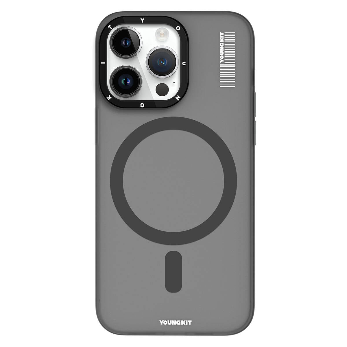 iPhone 15 Pro Max Kılıf M-safe Şarj Özellikli Youngkit Hidden Sand Serisi Kılıf