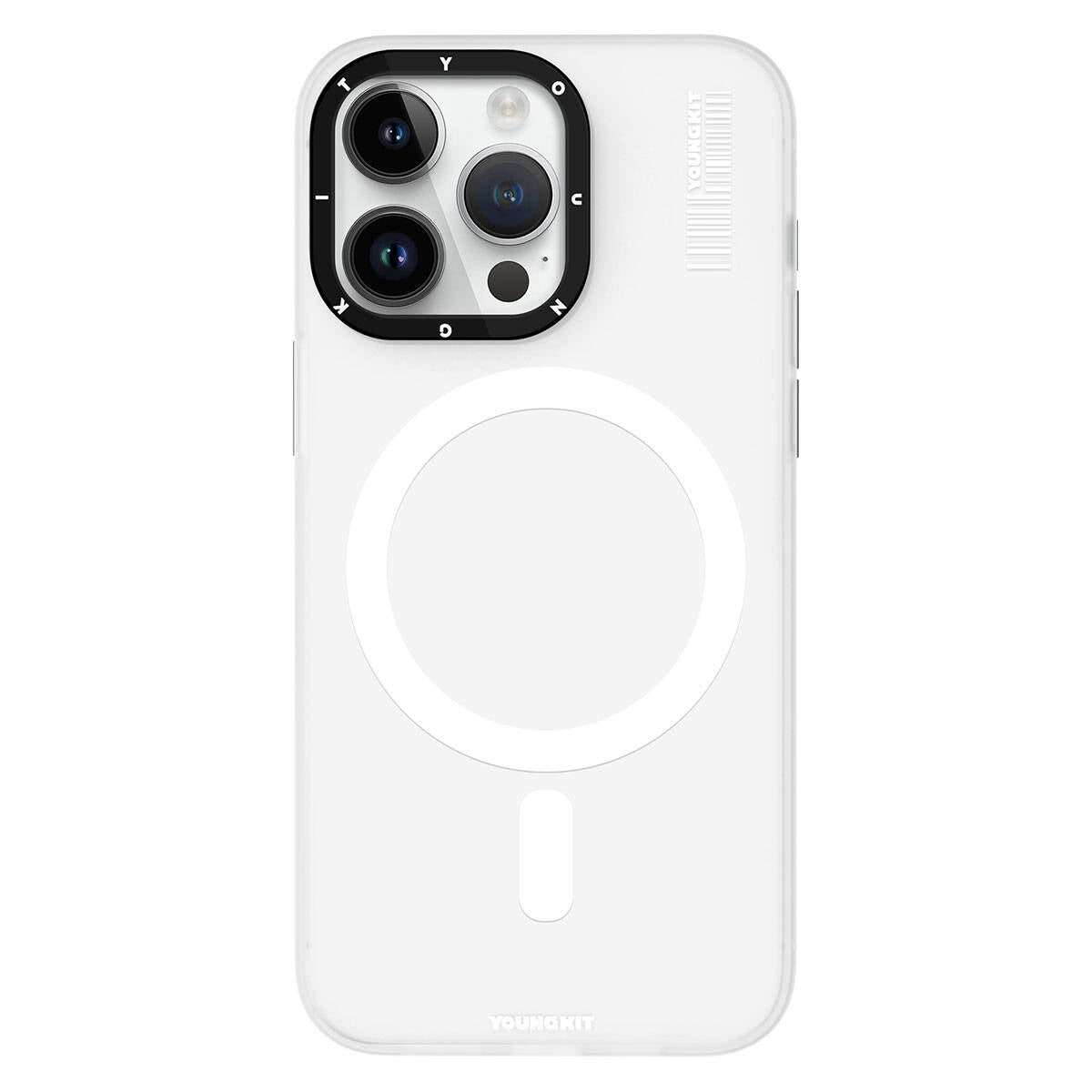 iPhone 15 Pro Max Kılıf M-safe Şarj Özellikli Youngkit Hidden Sand Serisi Kılıf