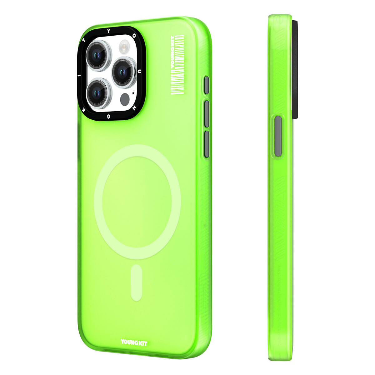 iPhone 15 Pro Max Kılıf M-safe Şarj Özellikli Youngkit Hidden Sand Serisi Kılıf