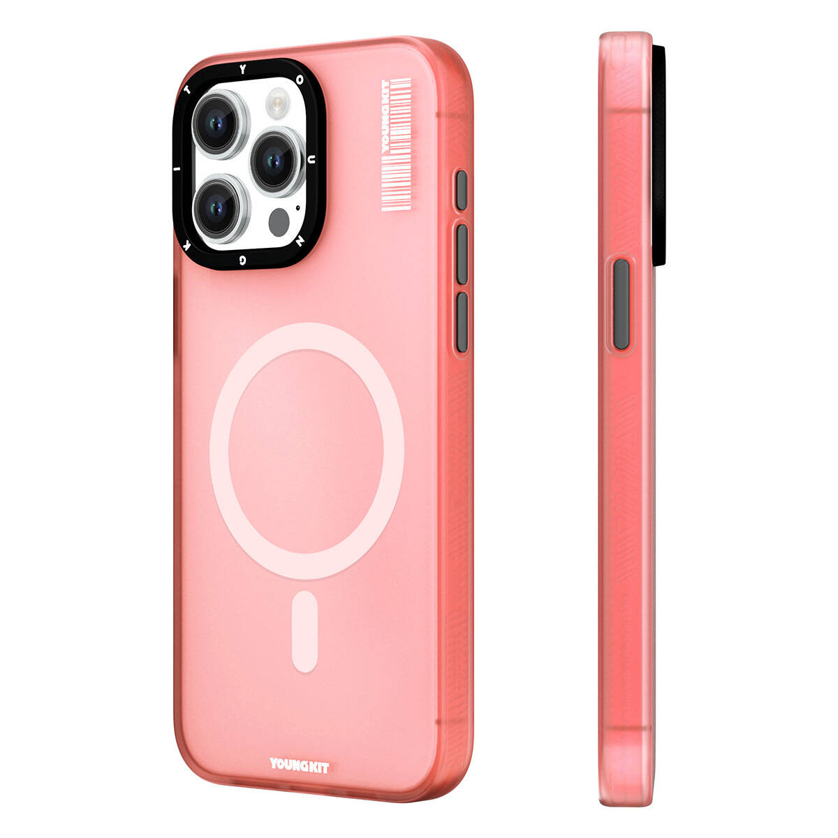 iPhone 15 Pro Max Kılıf M-safe Şarj Özellikli Youngkit Hidden Sand Serisi Kılıf