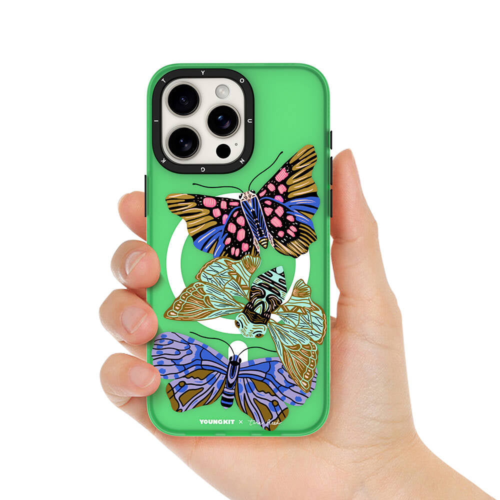 iPhone 15 Pro Max Kılıf M-safe Şarj Özellikli YoungKit Huagu Serisi Kılıf