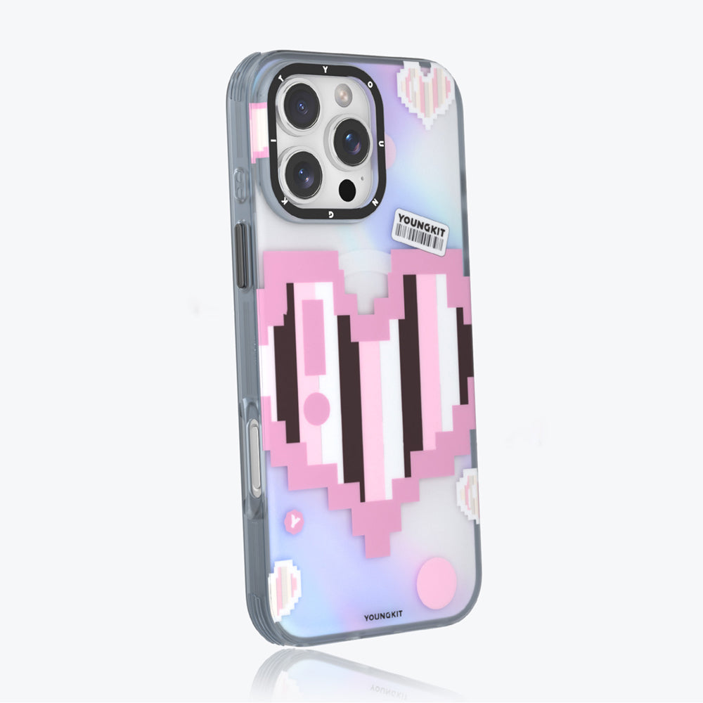 iPhone 15 Pro Max Kılıf M-safe Şarj Özellikli Youngkit Love Serisi Kılıf