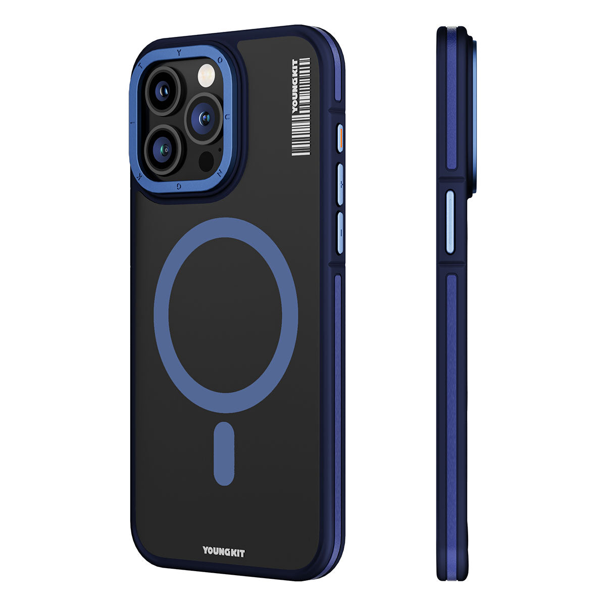 iPhone 15 Pro Max Kılıf M-safe Şarj Özellikli Youngkit Rock Sand Serisi Kılıf