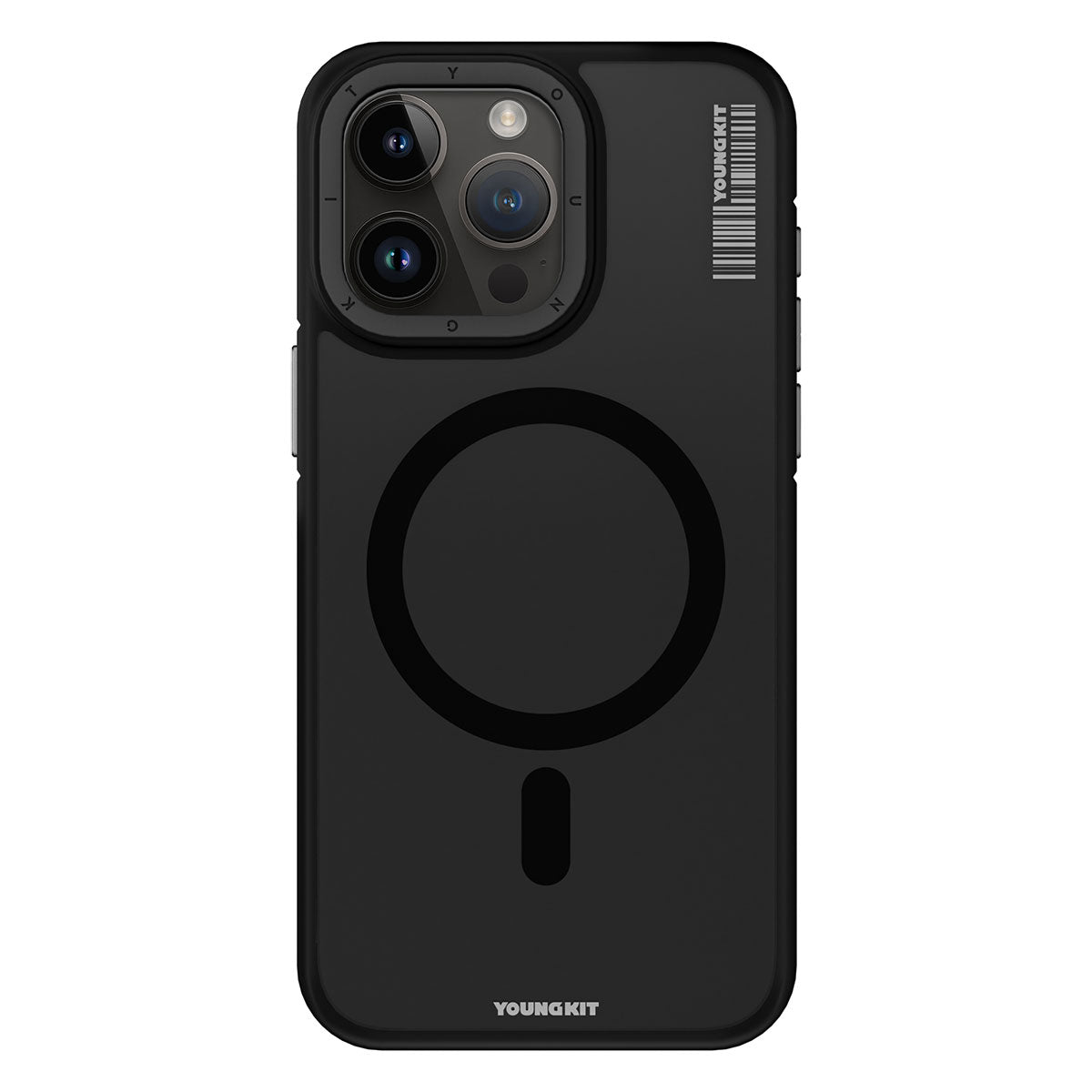 iPhone 15 Pro Max Kılıf M-safe Şarj Özellikli Youngkit Rock Sand Serisi Kılıf