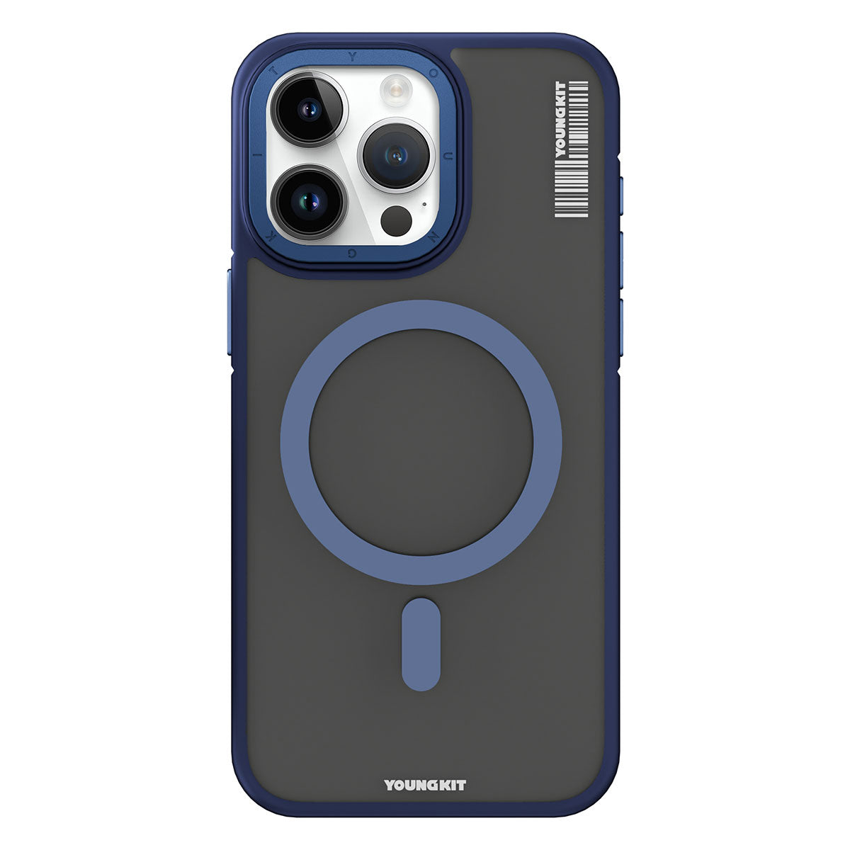 iPhone 15 Pro Max Kılıf M-safe Şarj Özellikli Youngkit Rock Sand Serisi Kılıf