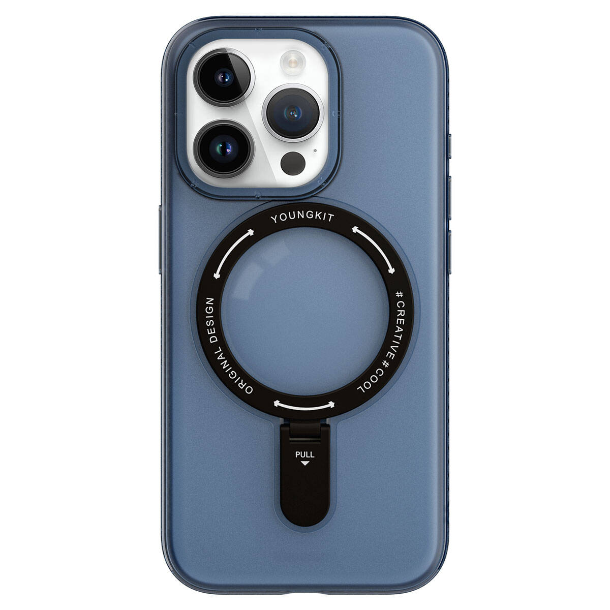 iPhone 15 Pro Max Kılıf M-safe Şarj Özellikli Youngkit Rock Serisi Kılıf