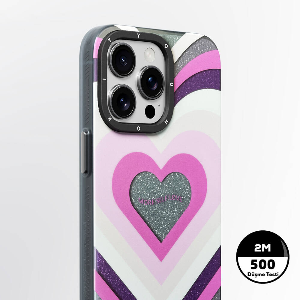 iPhone 15 Pro Max Kılıf M-safe Şarj Özellikli Youngkit Star Dazzle Serisi Kılıf