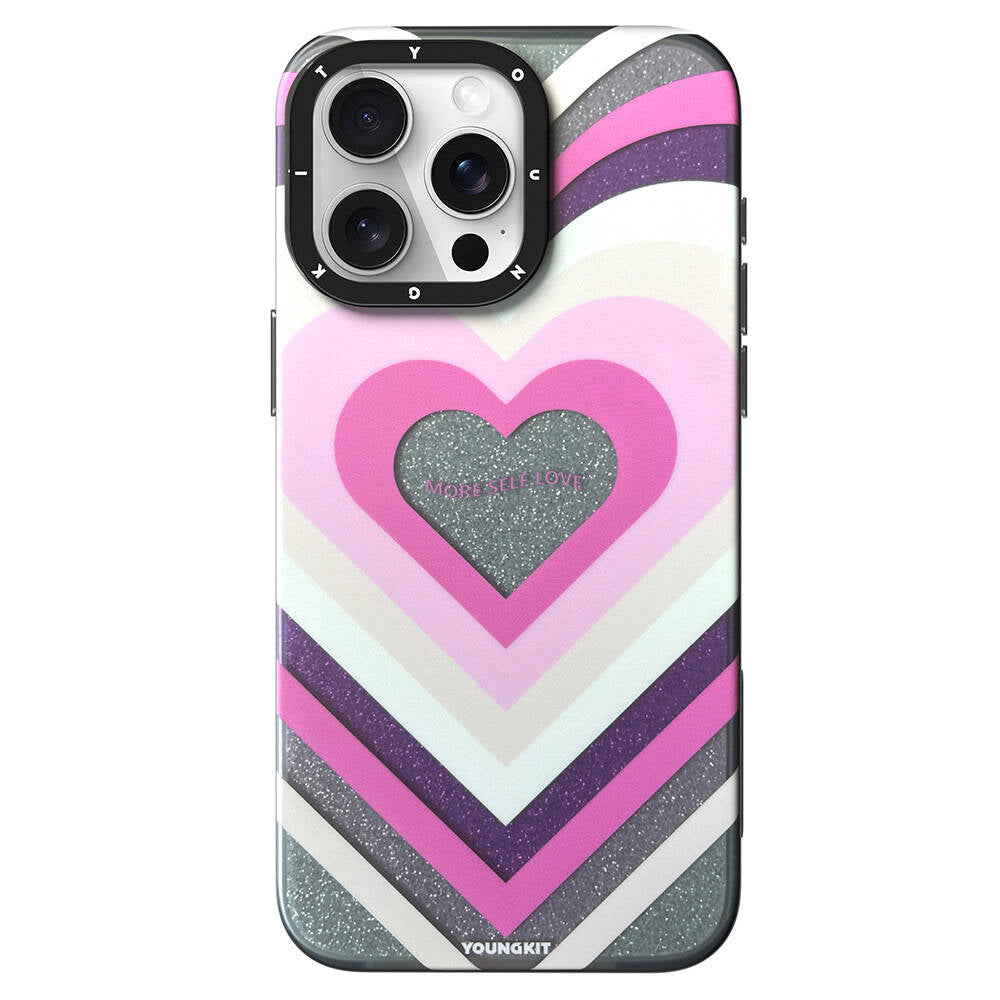 iPhone 15 Pro Max Kılıf M-safe Şarj Özellikli Youngkit Star Dazzle Serisi Kılıf