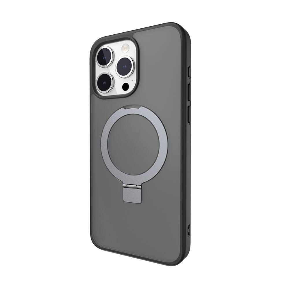 iPhone 15 Pro Max Kılıf M-safe Şarj Özellikli Yüzük Standlı Lisanslı Switcheasy Magstand-M Kılıf