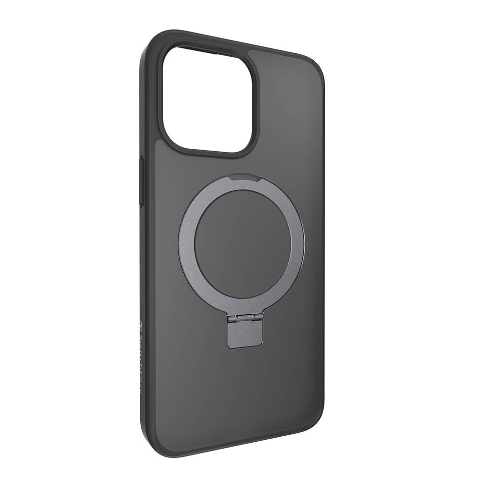 iPhone 15 Pro Max Kılıf M-safe Şarj Özellikli Yüzük Standlı Lisanslı Switcheasy Magstand-M Kılıf