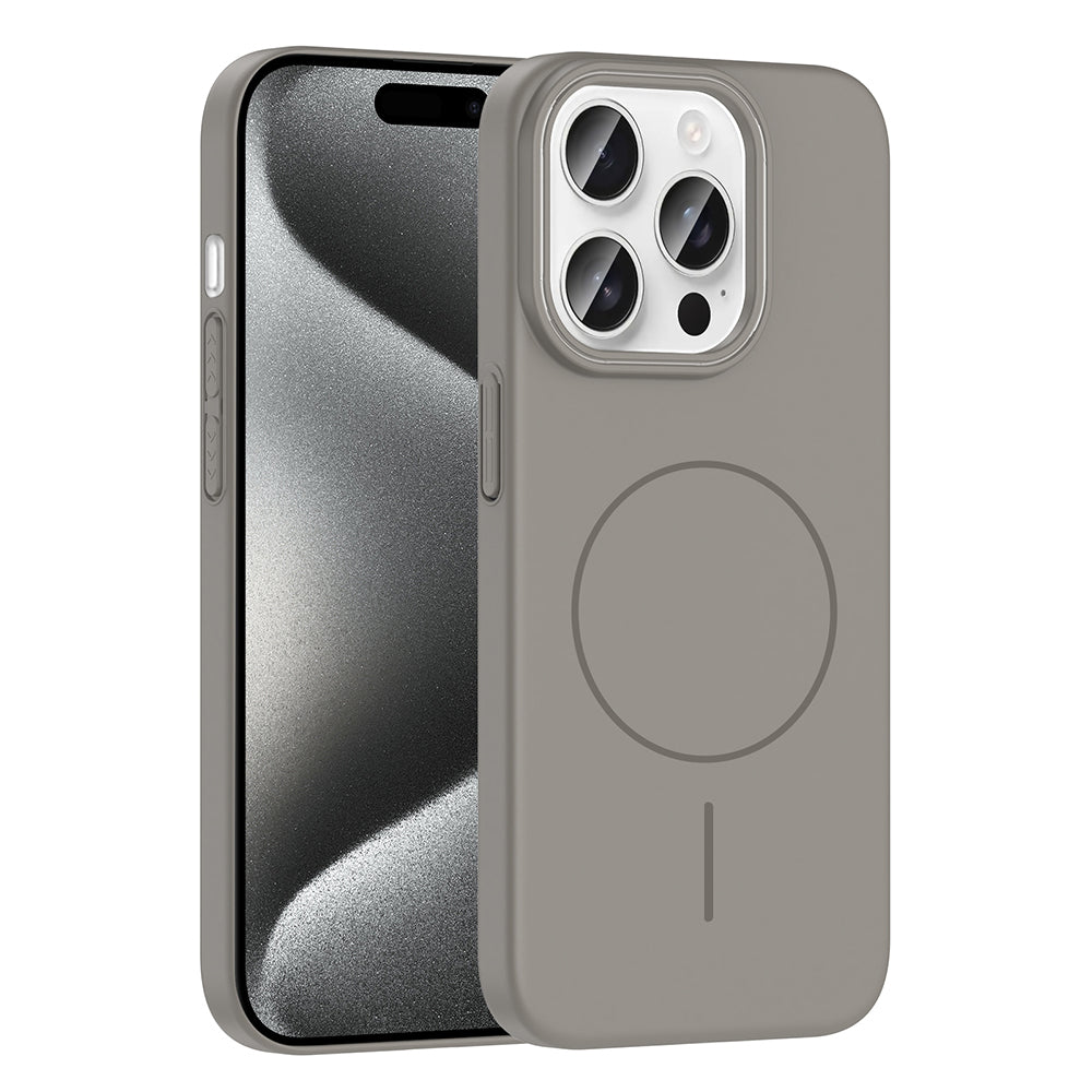 iPhone 15 Pro Max Kılıf M-safe Şarj Özellikli Zore Ruby Sert Kılıf