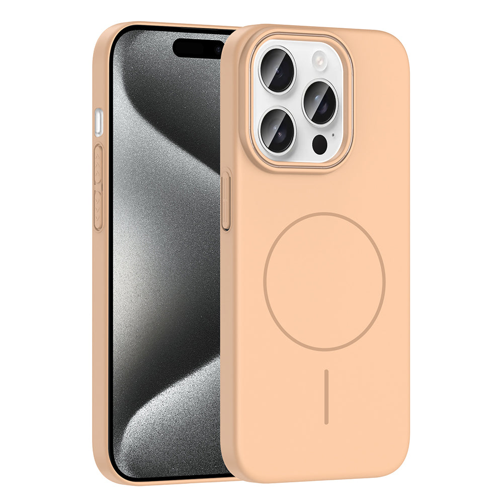 iPhone 15 Pro Max Kılıf M-safe Şarj Özellikli Zore Ruby Sert Kılıf