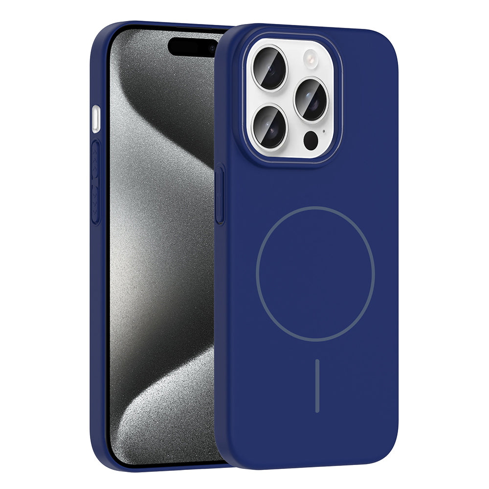 iPhone 15 Pro Max Kılıf M-safe Şarj Özellikli Zore Ruby Sert Kılıf