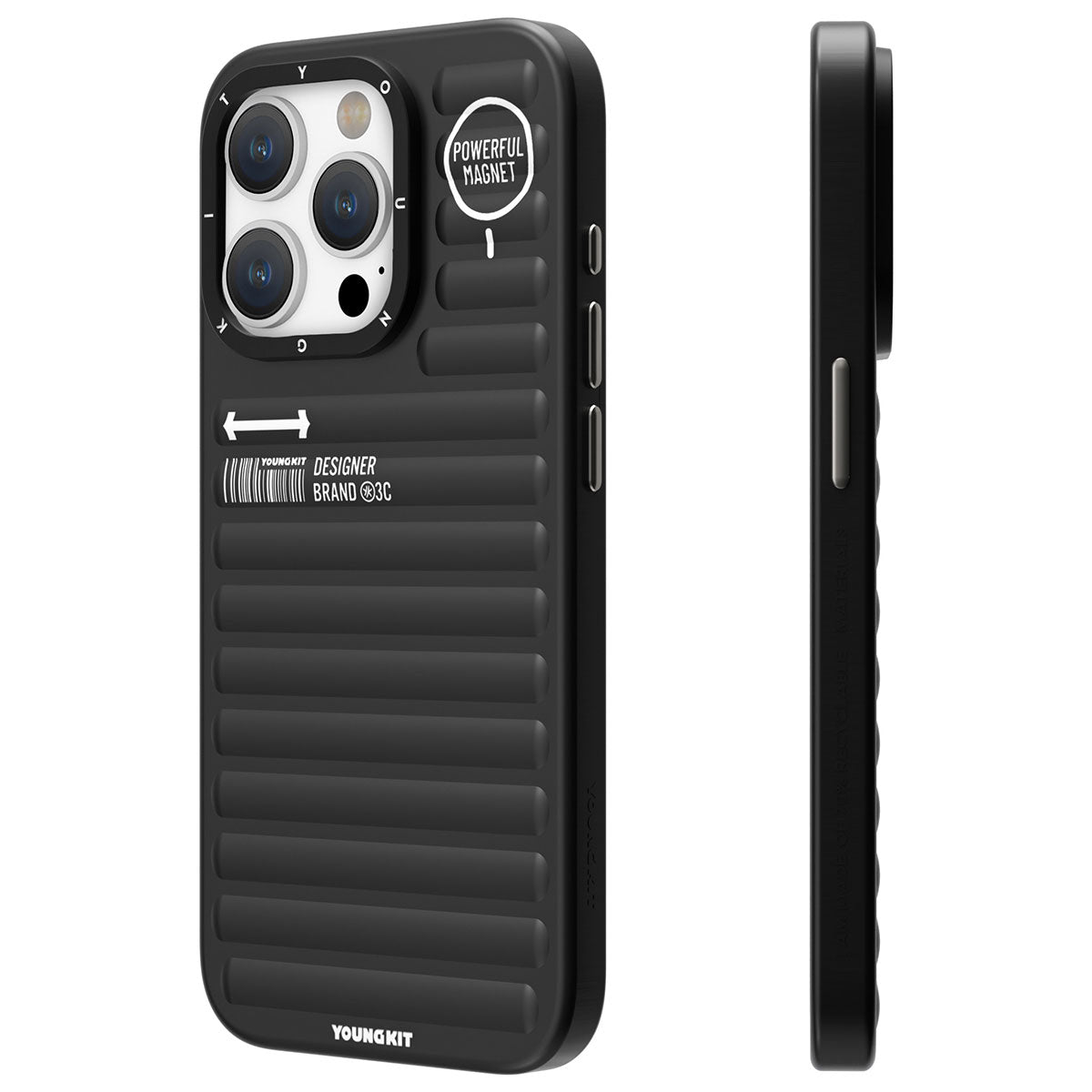 iPhone 15 Pro Max Kılıf Mat Renkli Tasarım YoungKit Original Serisi Kılıf