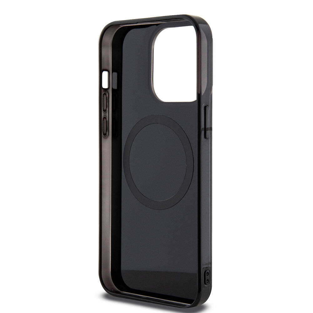 iPhone 15 Pro Max Kılıf Mercedes Benz orijinal Lisanslı M-safe Şarj Özellikli Çift Katmanlı Paralel Çizgi Desenli Kılıf