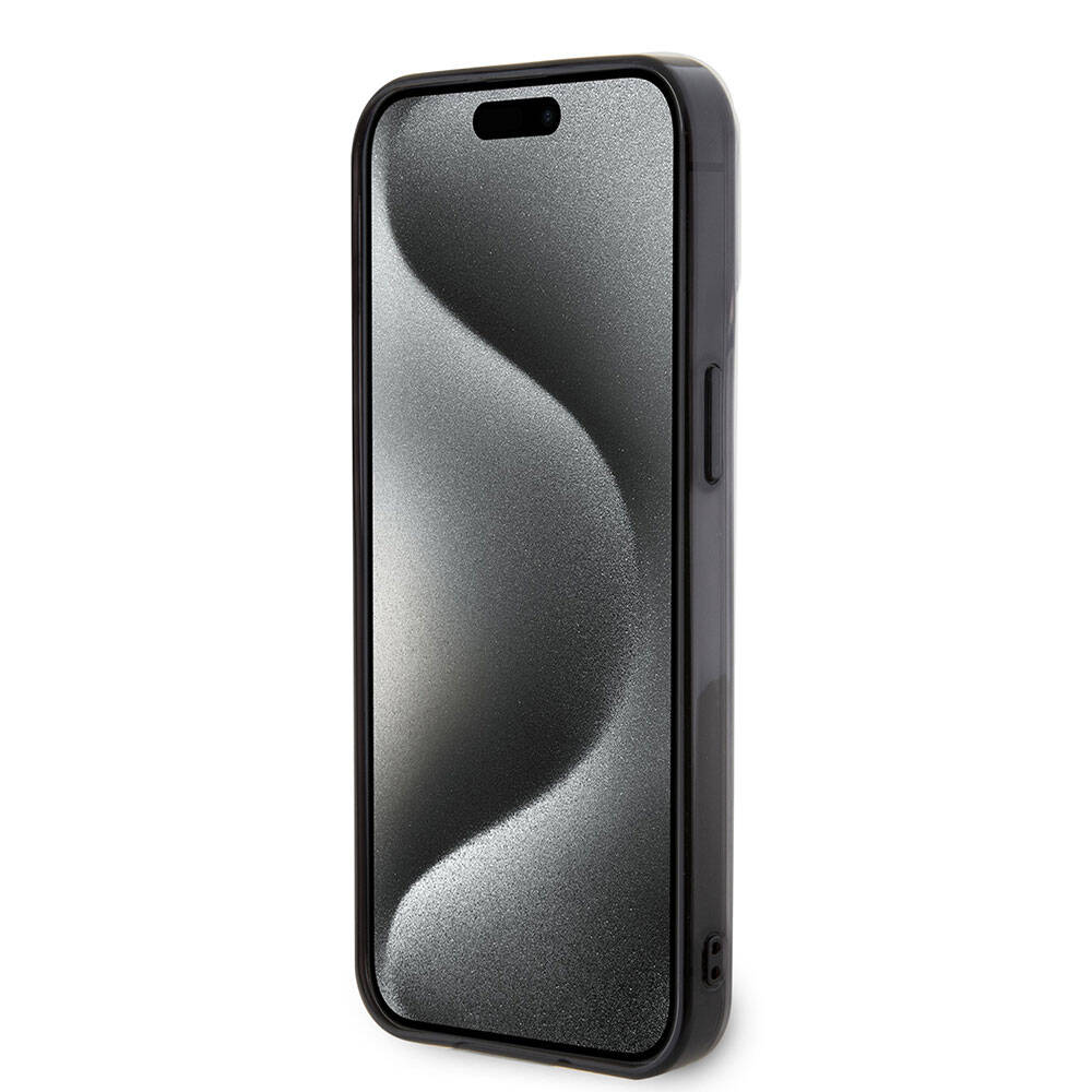 iPhone 15 Pro Max Kılıf Mercedes Benz orijinal Lisanslı M-safe Şarj Özellikli Çift Katmanlı Paralel Çizgi Desenli Kılıf