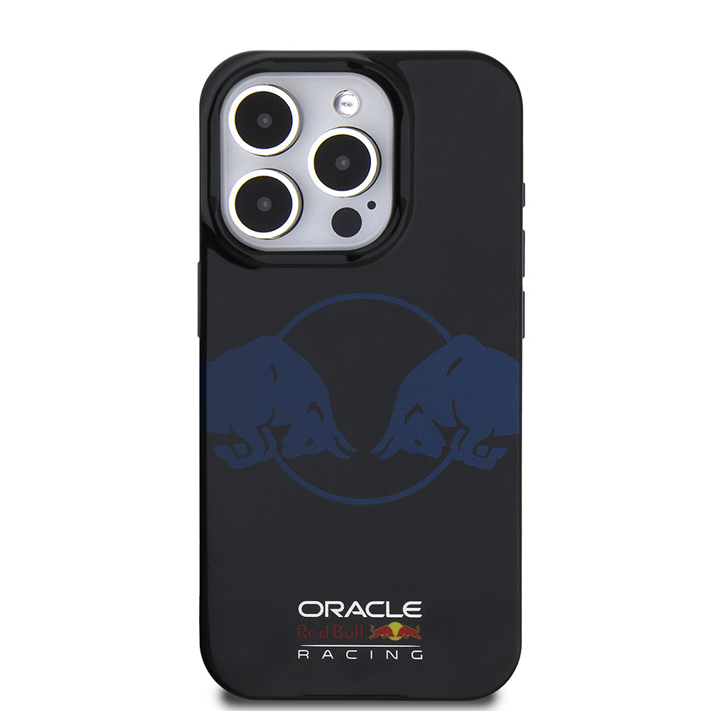 iPhone 15 Pro Max Kılıf Redbull Orijinal Lisanslı M-safe Şarj Özellikli IML Çift Boğa Baskılı Sert PC Kılıf