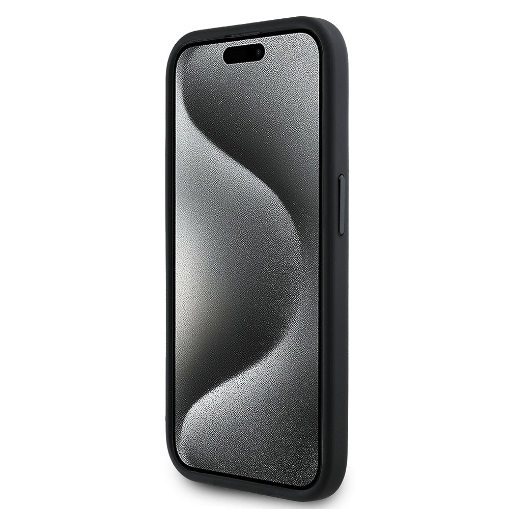 iPhone 15 Pro Max Kılıf Redbull Orijinal Lisanslı M-safe Şarj Özellikli Kırmızı Halka ve Logo Kabartmalı PU Deri Kılıf