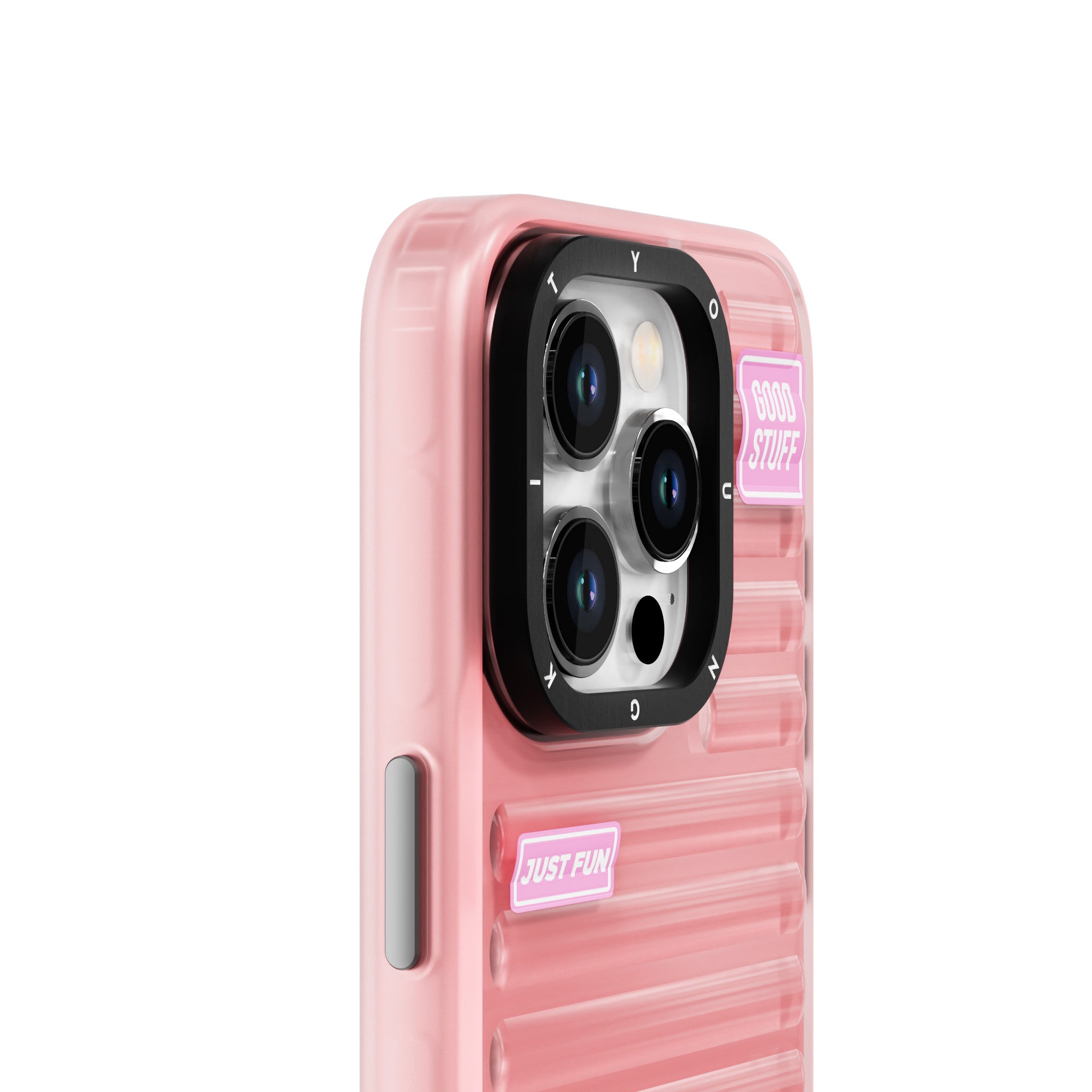 iPhone 15 Pro Max Kılıf Şeffaf Renkli Tasarım YoungKit Fluorite Serisi Kılıf