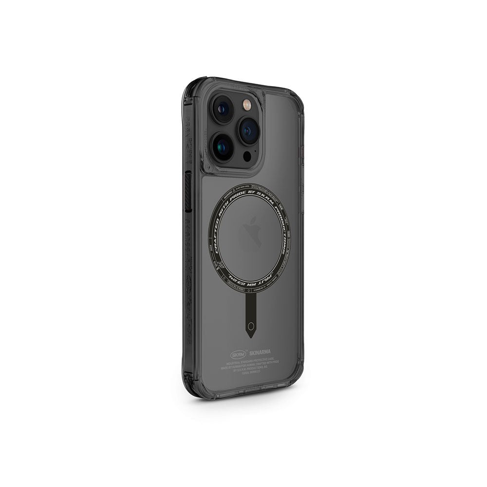 iPhone 15 Pro Max Kılıf SkinArma Şeffaf Airbag Tasarımlı M-safe Şarj Özellikli Saido Kılıf