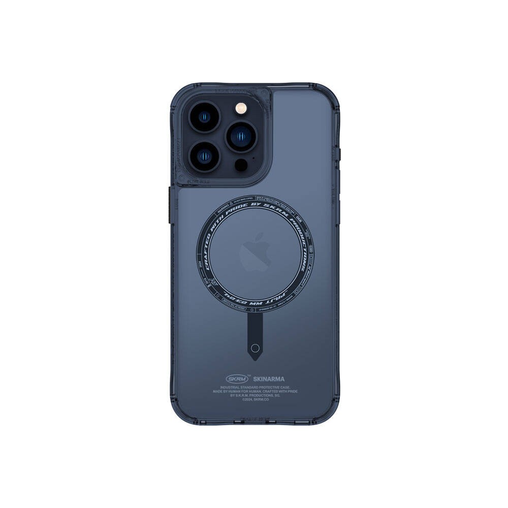 iPhone 15 Pro Max Kılıf SkinArma Şeffaf M-safe Şarj Özellikli Kado Kartlıklı Saido Kılıf