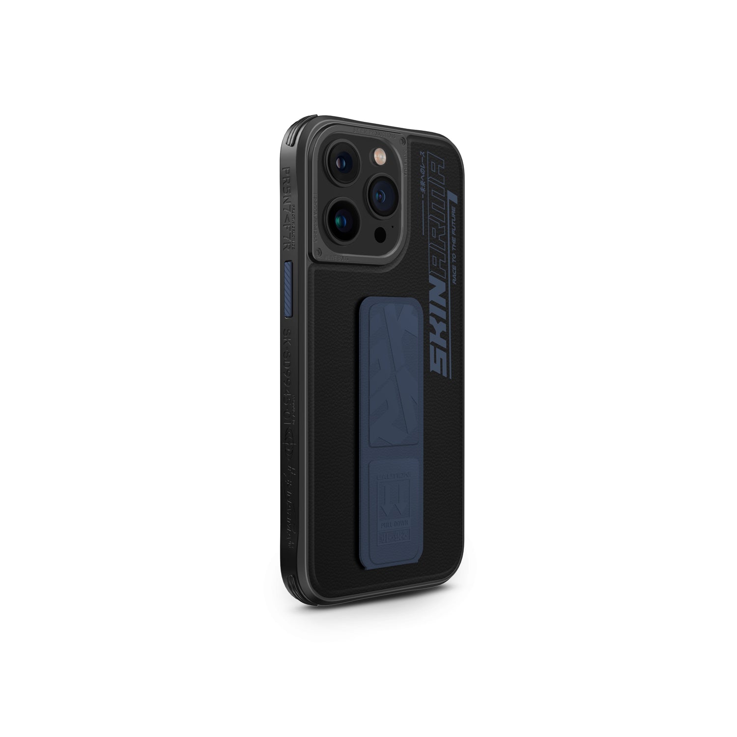 iPhone 15 Pro Max Kılıf SkinArma Standlı Deri Görünümlü Slate Kılıf