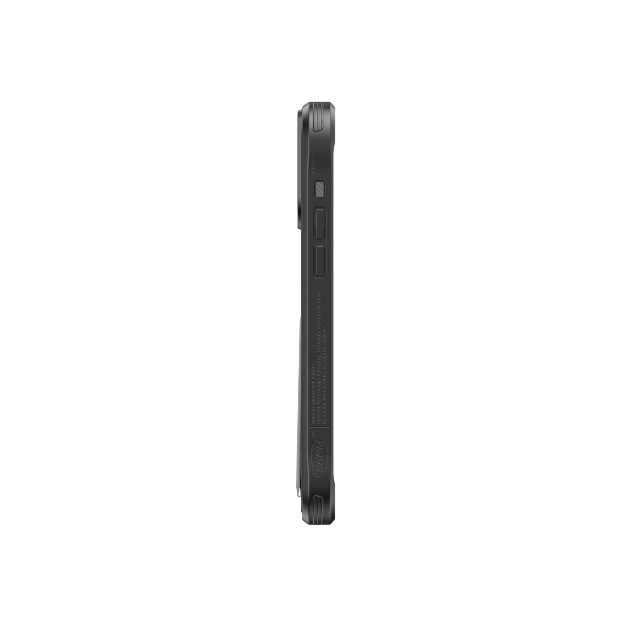 iPhone 15 Pro Max Kılıf SkinArma Standlı Deri Görünümlü Slate Kılıf