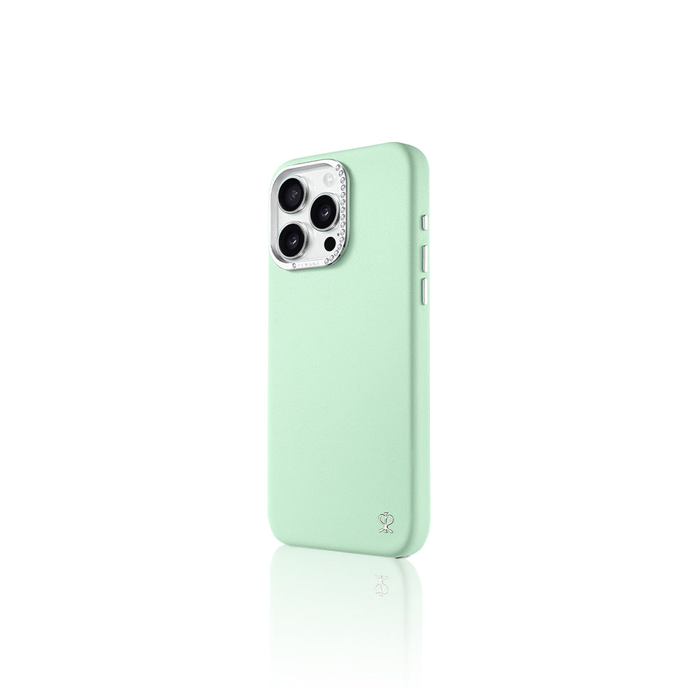 iPhone 15 Pro Max Kılıf Suni Deri Tasarımlı Pynana Starry Serisi Kılıf