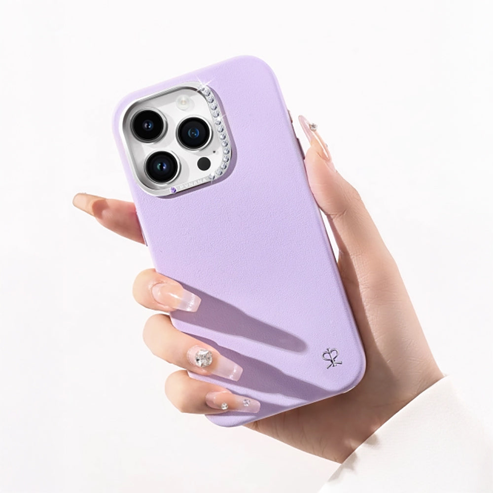 iPhone 15 Pro Max Kılıf Suni Deri Tasarımlı Pynana Starry Serisi Kılıf