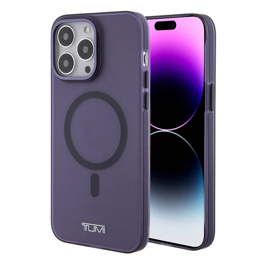 iPhone 15 Pro Max Kılıf TUMI Orijinal Lisanslı M-safe Şarj Özellikli Buzlu Mat Kılıf