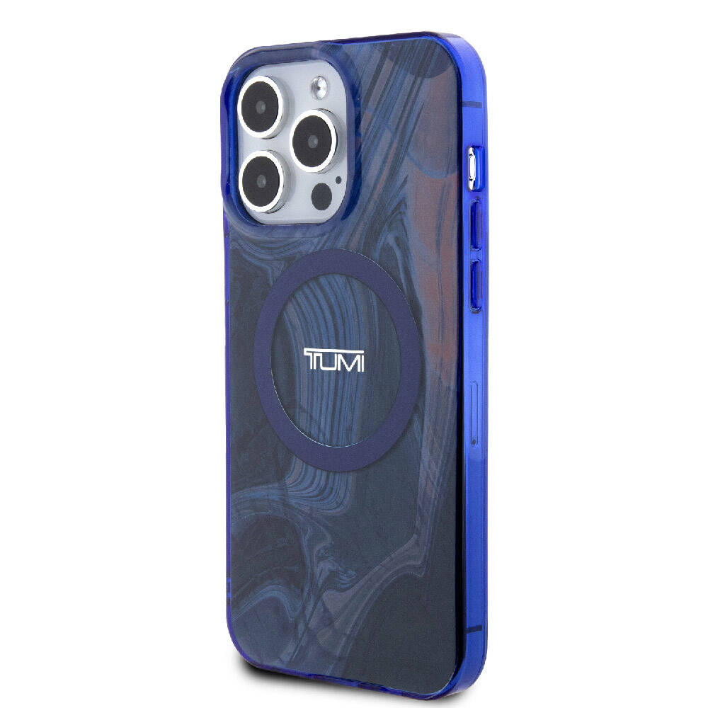 iPhone 15 Pro Max Kılıf TUMI Orijinal Lisanslı M-safe Şarj Özellikli PC TPU Çift Katmanlı Sıvı Baskılı Kılıf