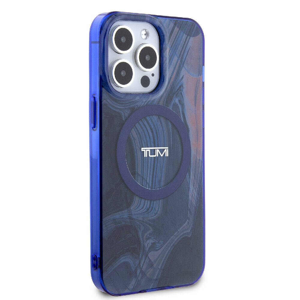 iPhone 15 Pro Max Kılıf TUMI Orijinal Lisanslı M-safe Şarj Özellikli PC TPU Çift Katmanlı Sıvı Baskılı Kılıf