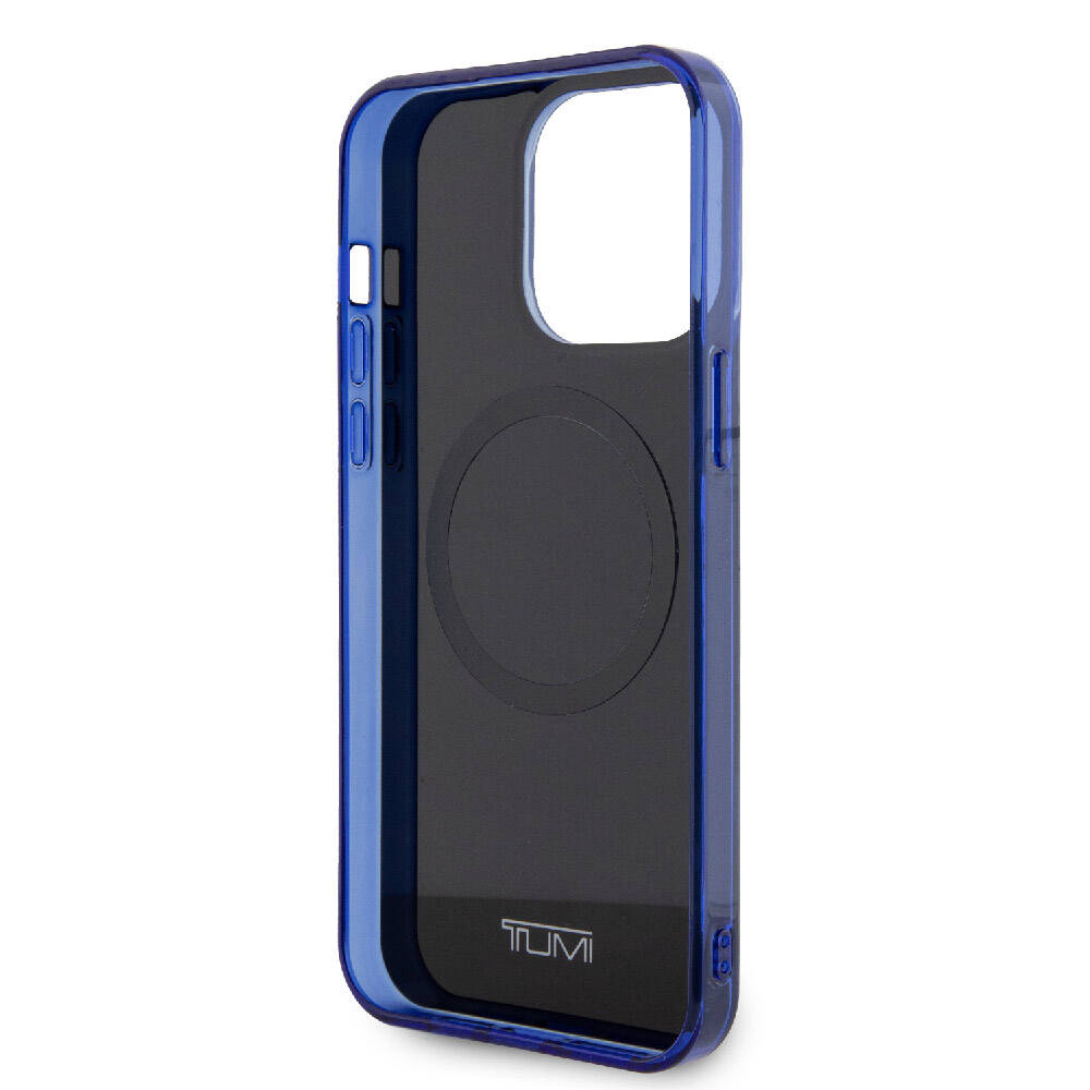 iPhone 15 Pro Max Kılıf TUMI Orijinal Lisanslı M-safe Şarj Özellikli PC TPU Çift Katmanlı Sıvı Baskılı Kılıf