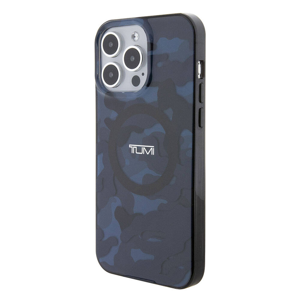 iPhone 15 Pro Max Kılıf TUMI orijinal Lisanslı M-safe Şarj Özellikli PC TPU Çift Katmanlı Kamuflaj Desenli Kılıf