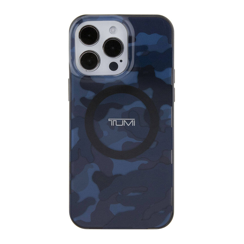 iPhone 15 Pro Max Kılıf TUMI orijinal Lisanslı M-safe Şarj Özellikli PC TPU Çift Katmanlı Kamuflaj Desenli Kılıf